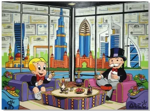 Monopoly-and-Richie-Tea-in-Dubai-Penthouse